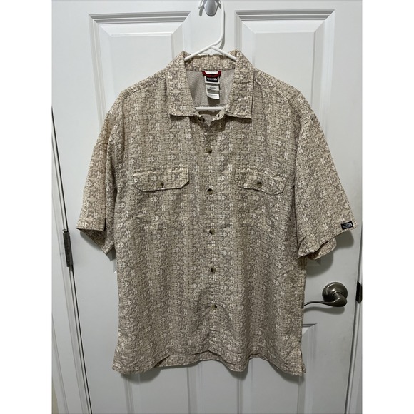 The North Face Shirt Men's Large S/S Button Down Hawaiian Shirt - Picture 1 of 7